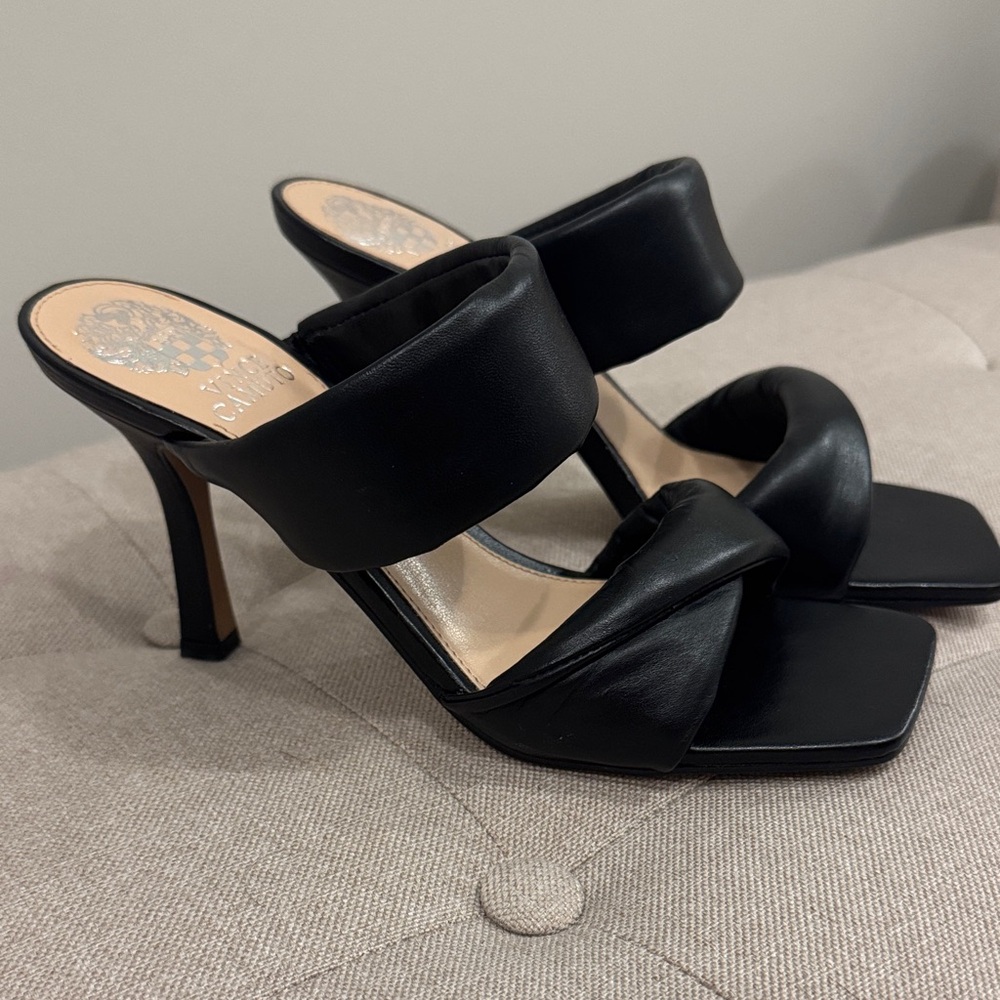Vince Camuto Black Strappy Heels - Picture 3 of 3